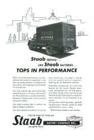 Staab Battery Advertising 1955